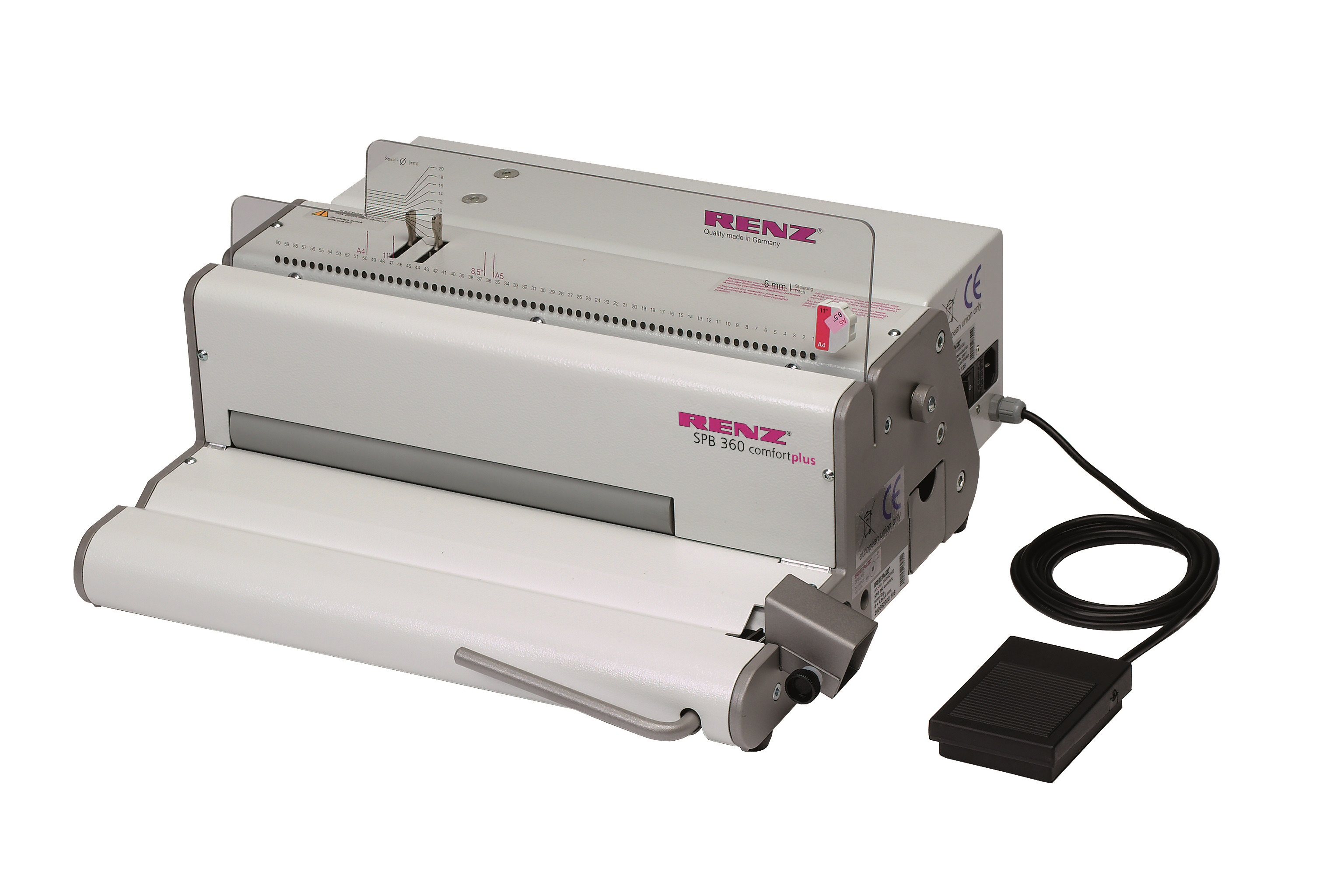 RENZ SPB 360 ComfortPlus spiral binding machine Renz Australia